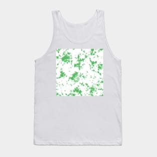 Grass green and white marble - Tie-Dye Shibori Texture Tank Top